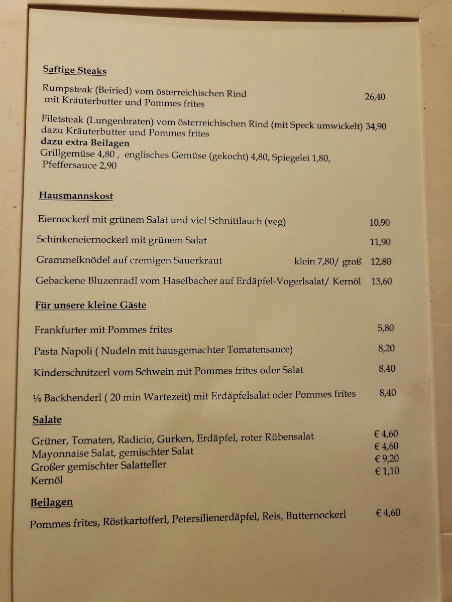Speisekarte photo 1