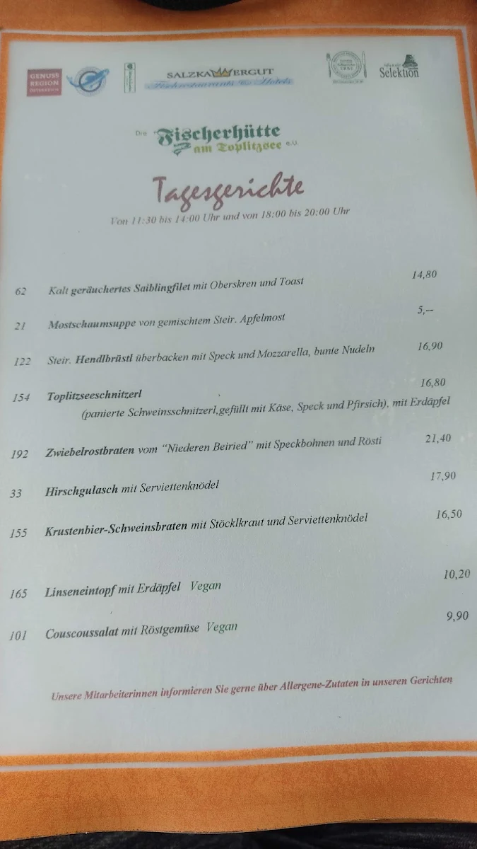 Speisekarte photo 2