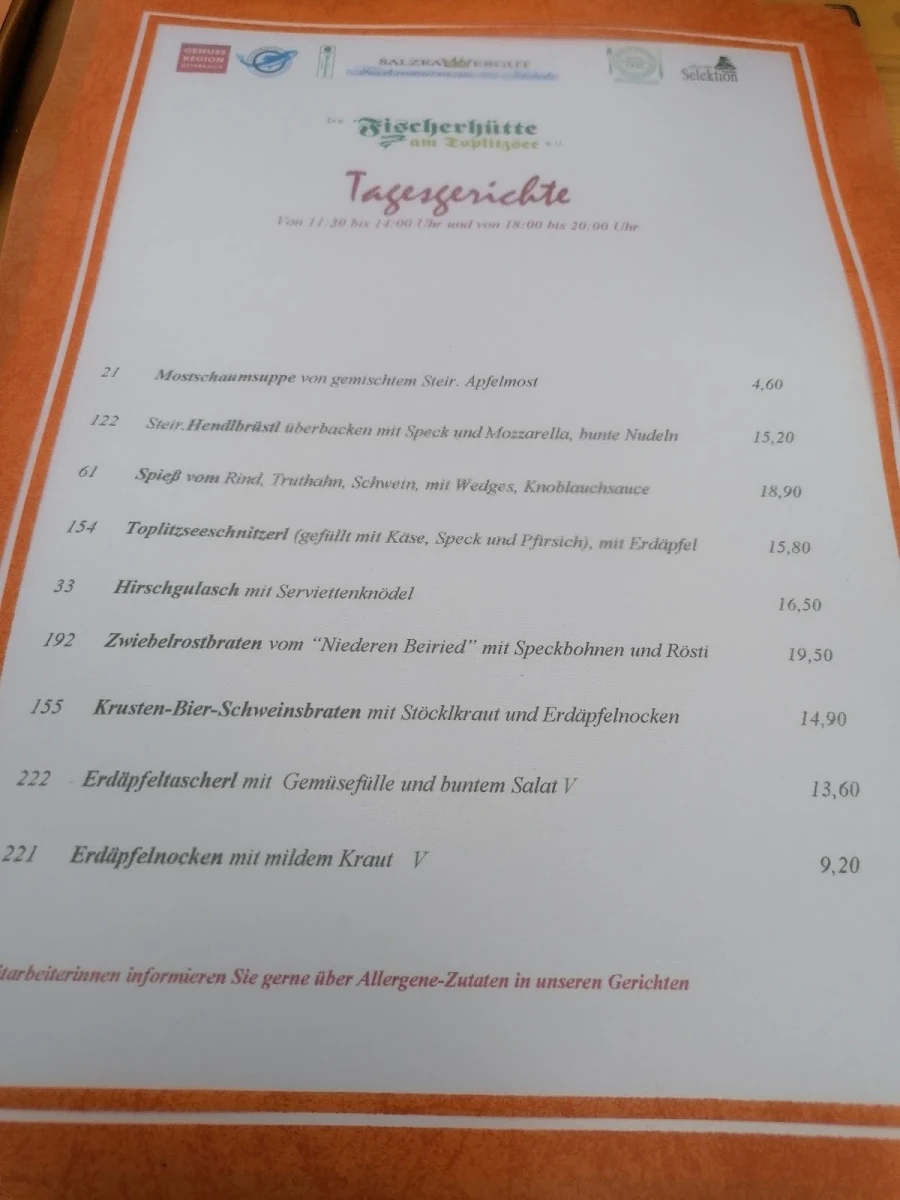 Speisekarte photo 8