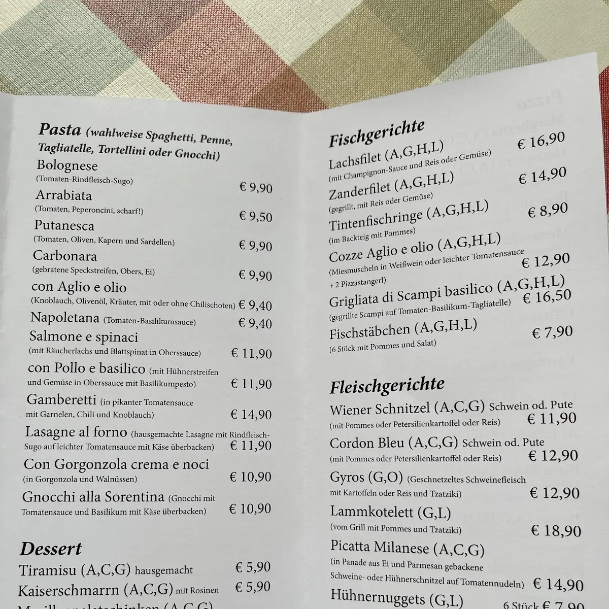 Speisekarte photo 3