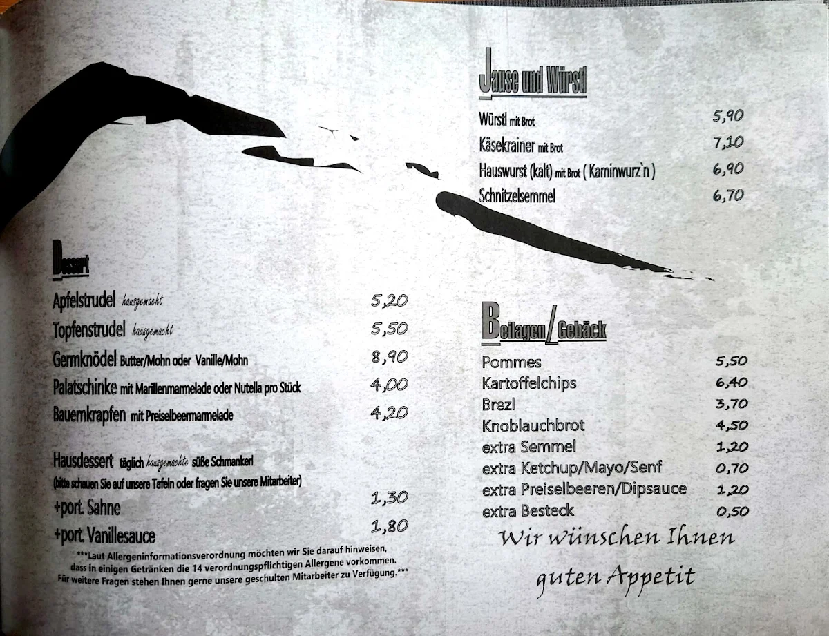 Speisekarte photo 2