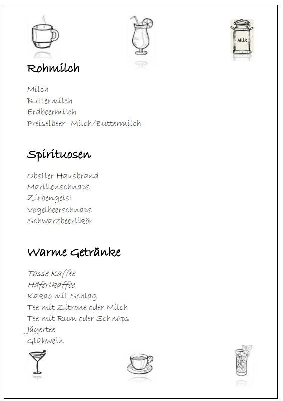 Speisekarte photo 3