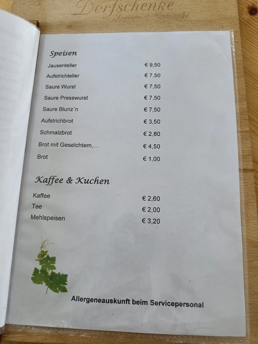 Speisekarte photo 2