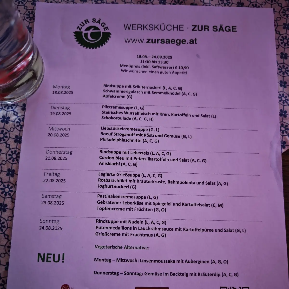 Speisekarte photo 3