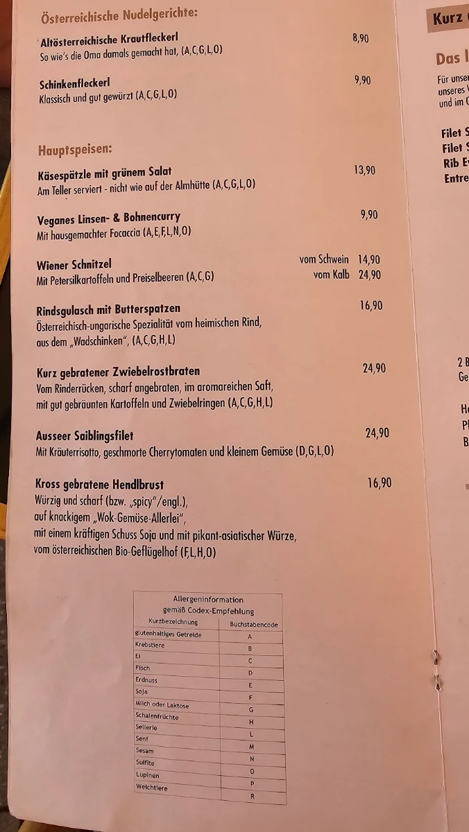 Speisekarte photo 3