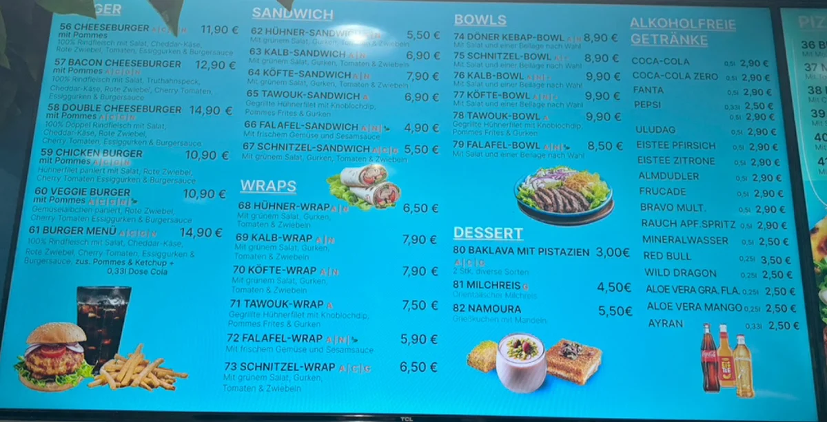 Speisekarte photo 1
