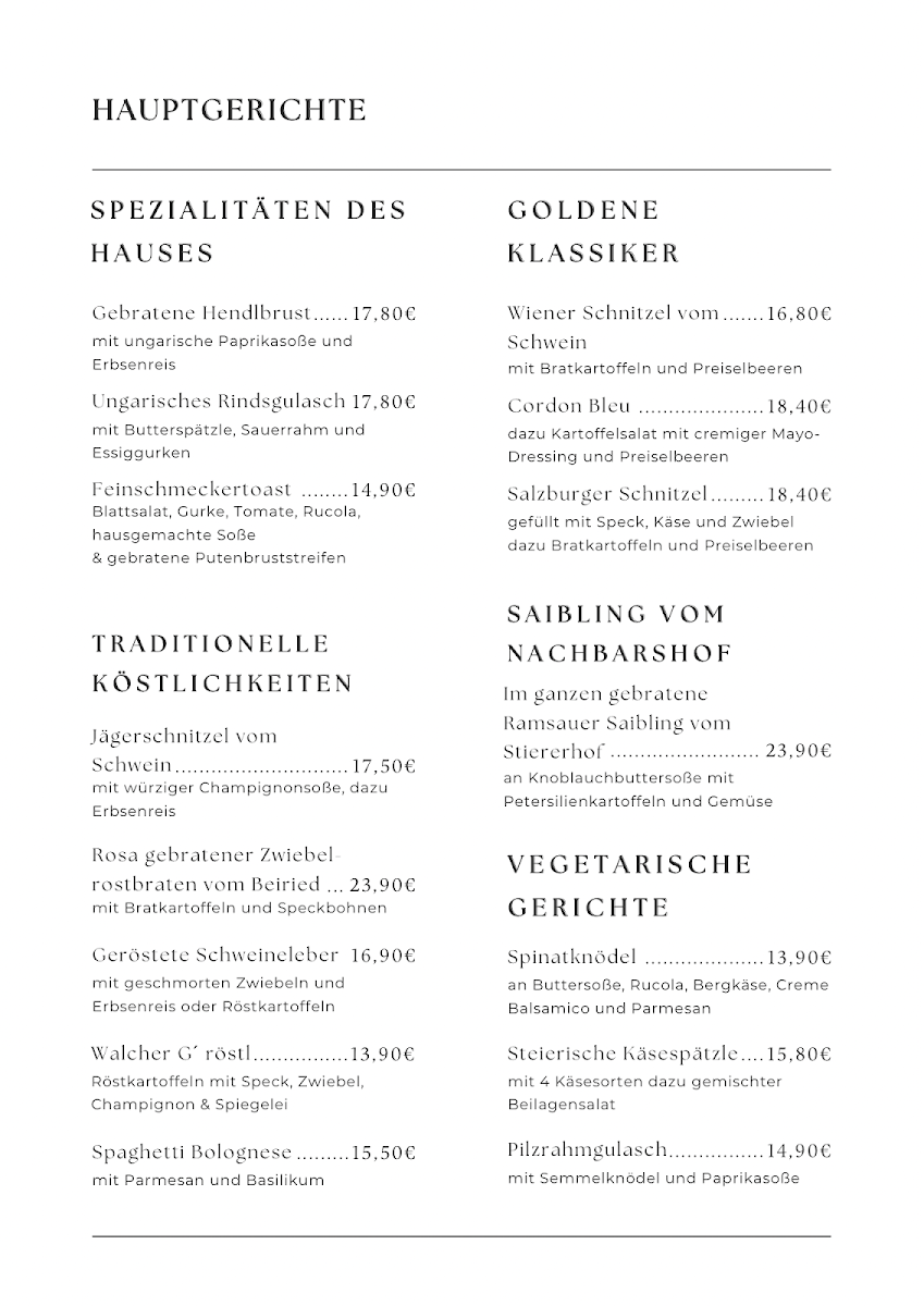 Speisekarte photo 1