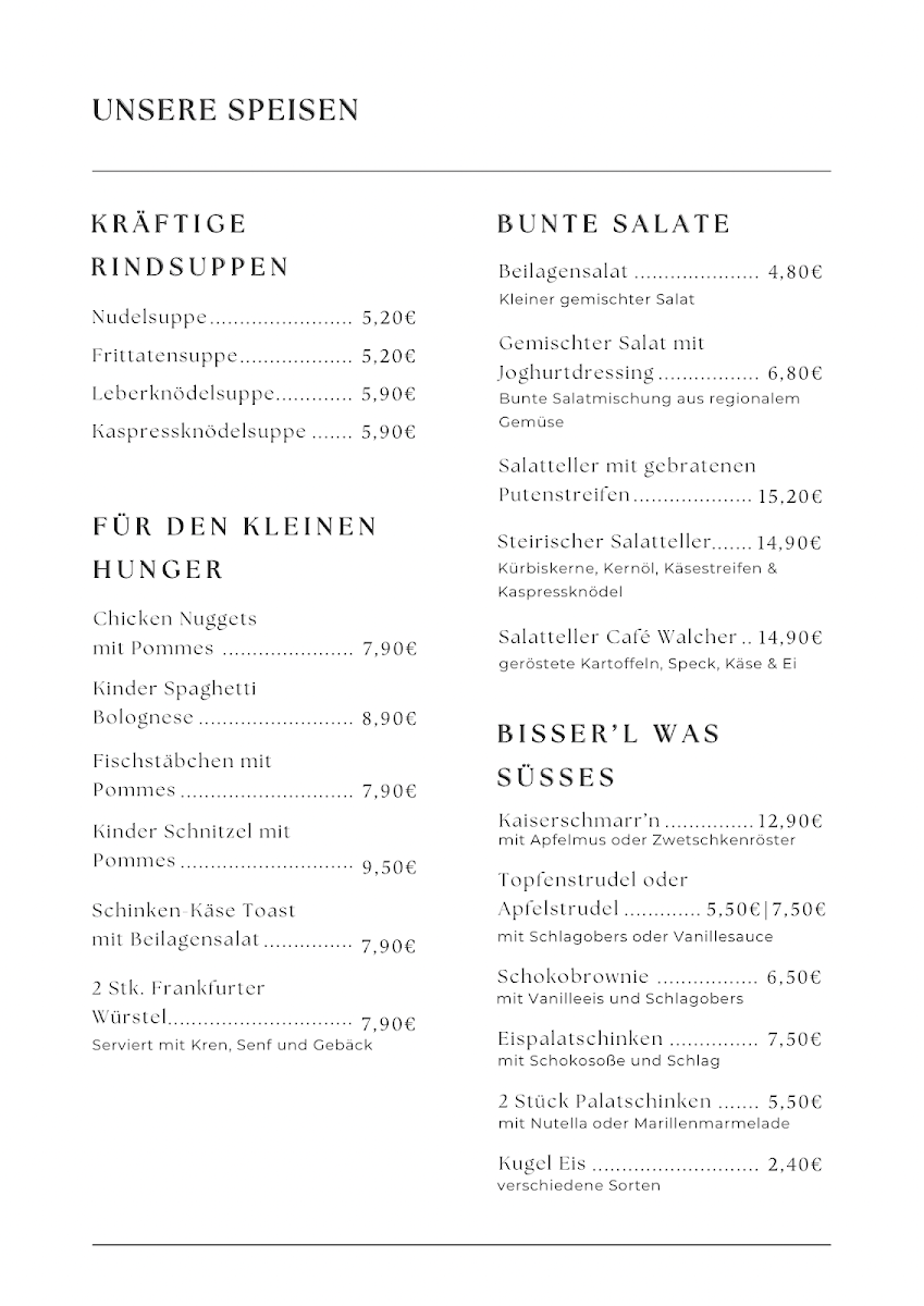 Speisekarte photo 2