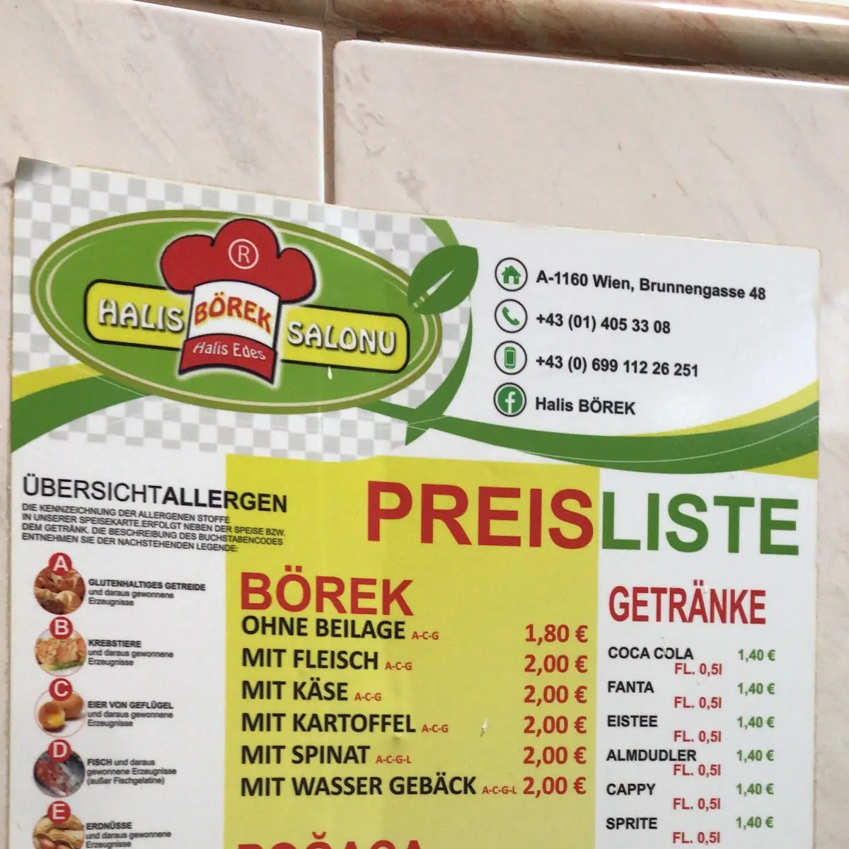 Speisekarte photo 1