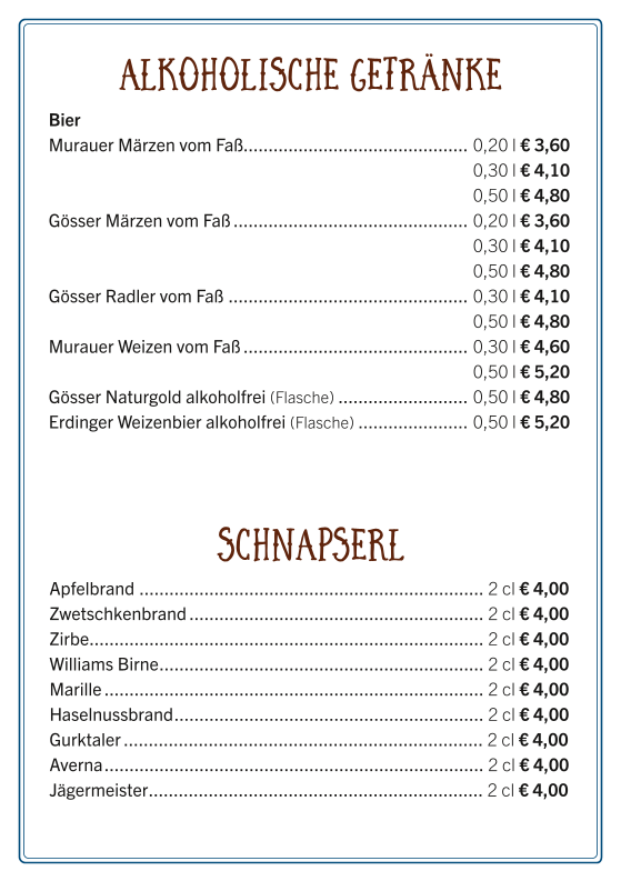 Speisekarte photo 1