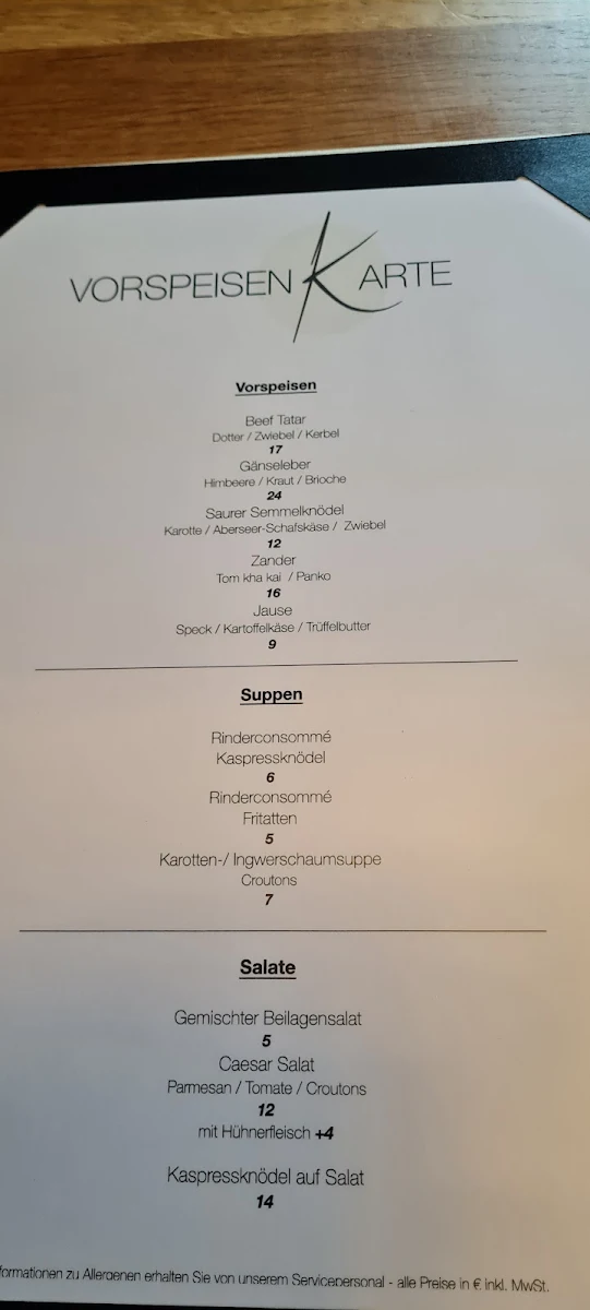 Speisekarte photo 2