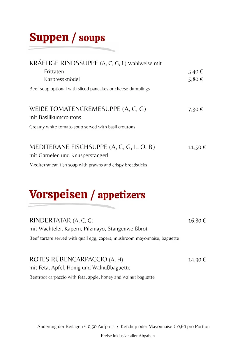 Speisekarte photo 5