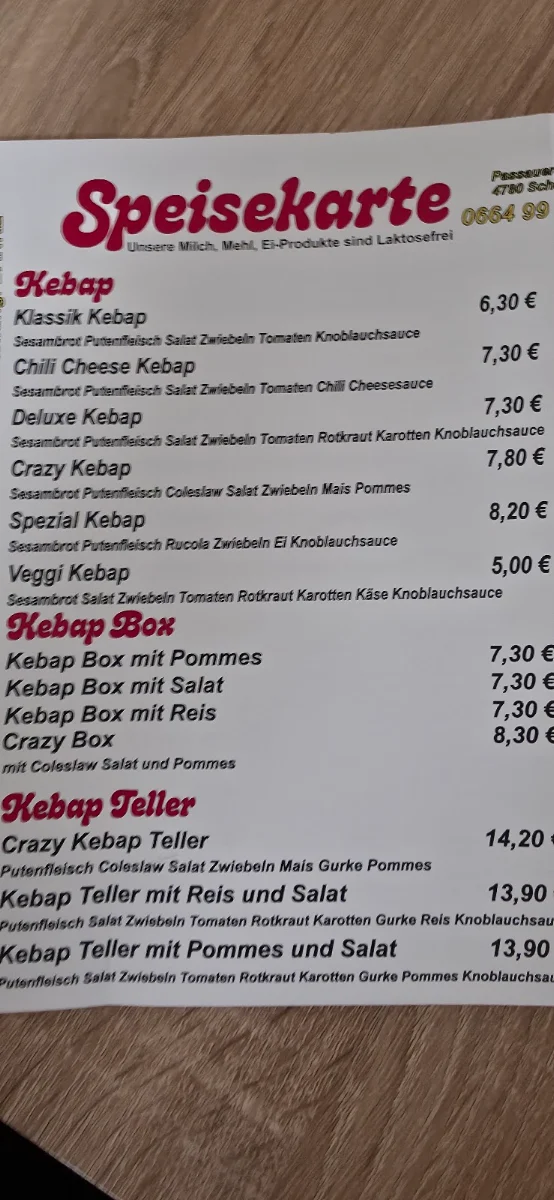 Speisekarte photo 2