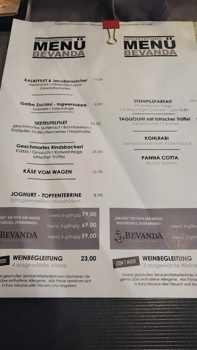 Speisekarte photo 1