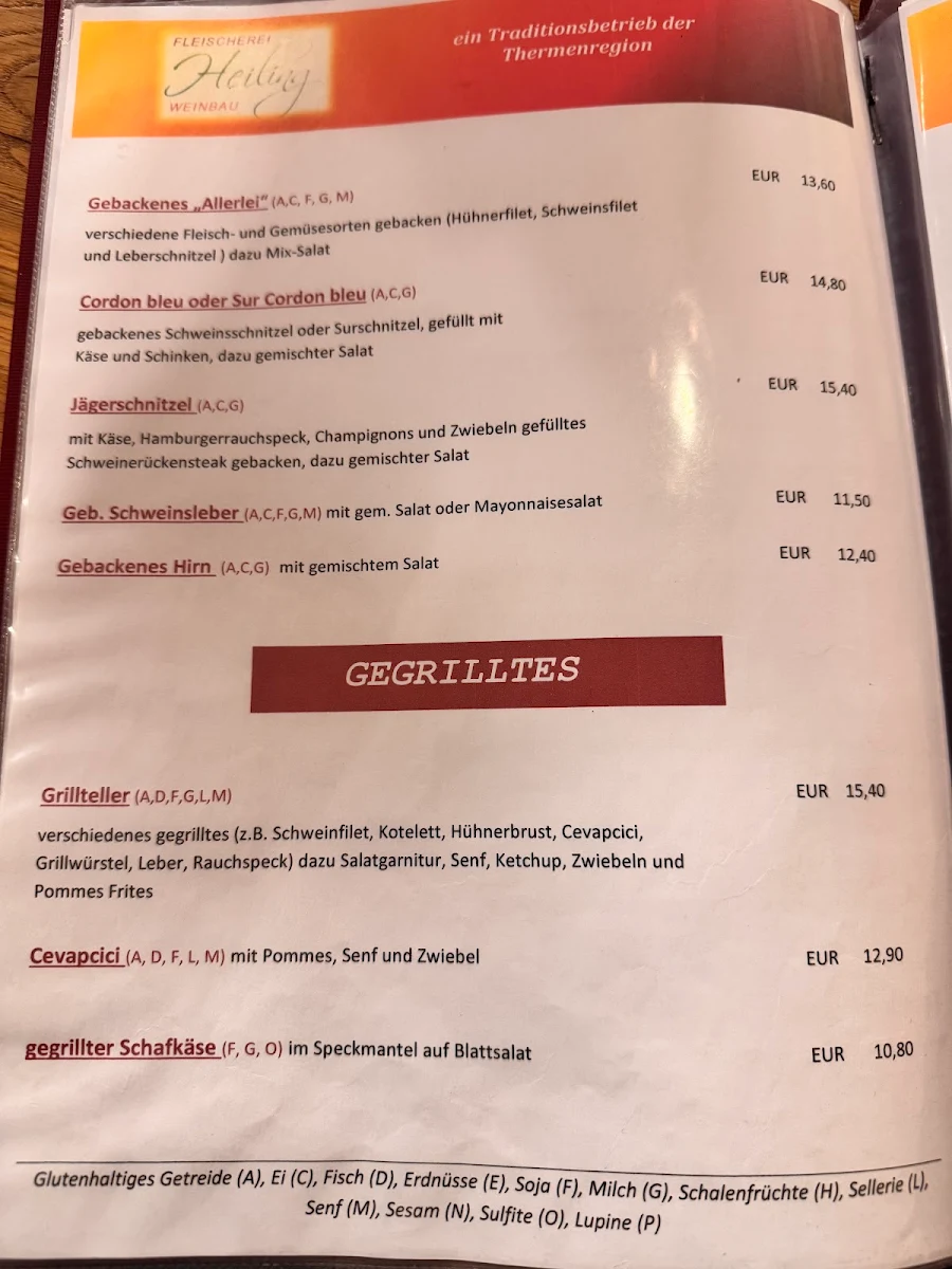 Speisekarte photo 1