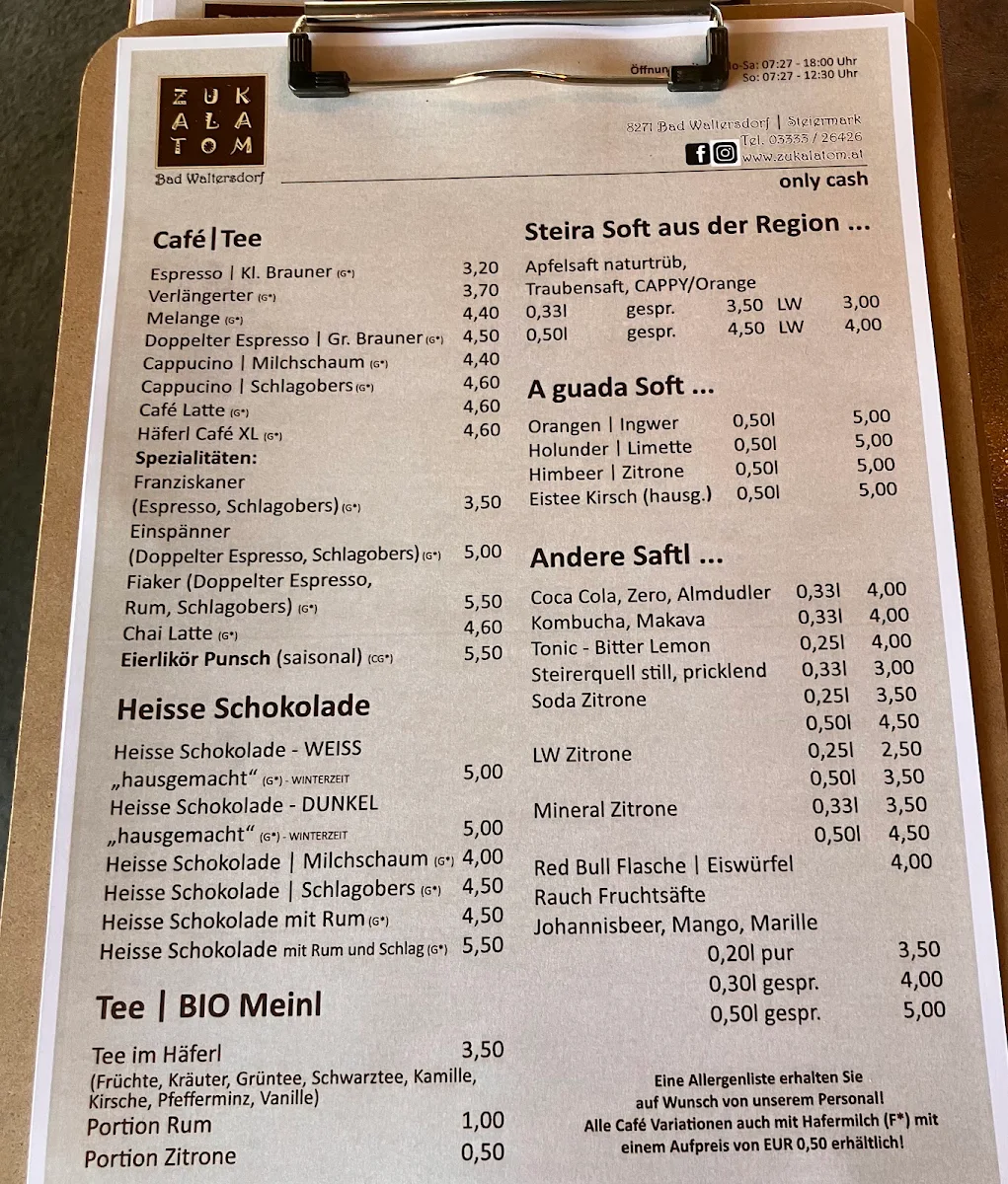 Speisekarte photo 2