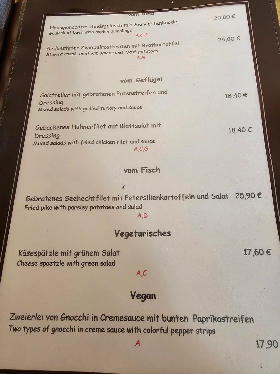 Speisekarte photo 1
