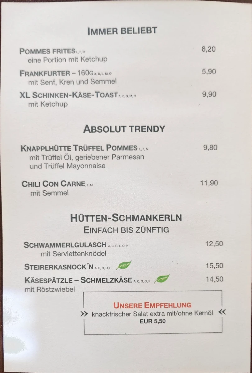 Speisekarte photo 5