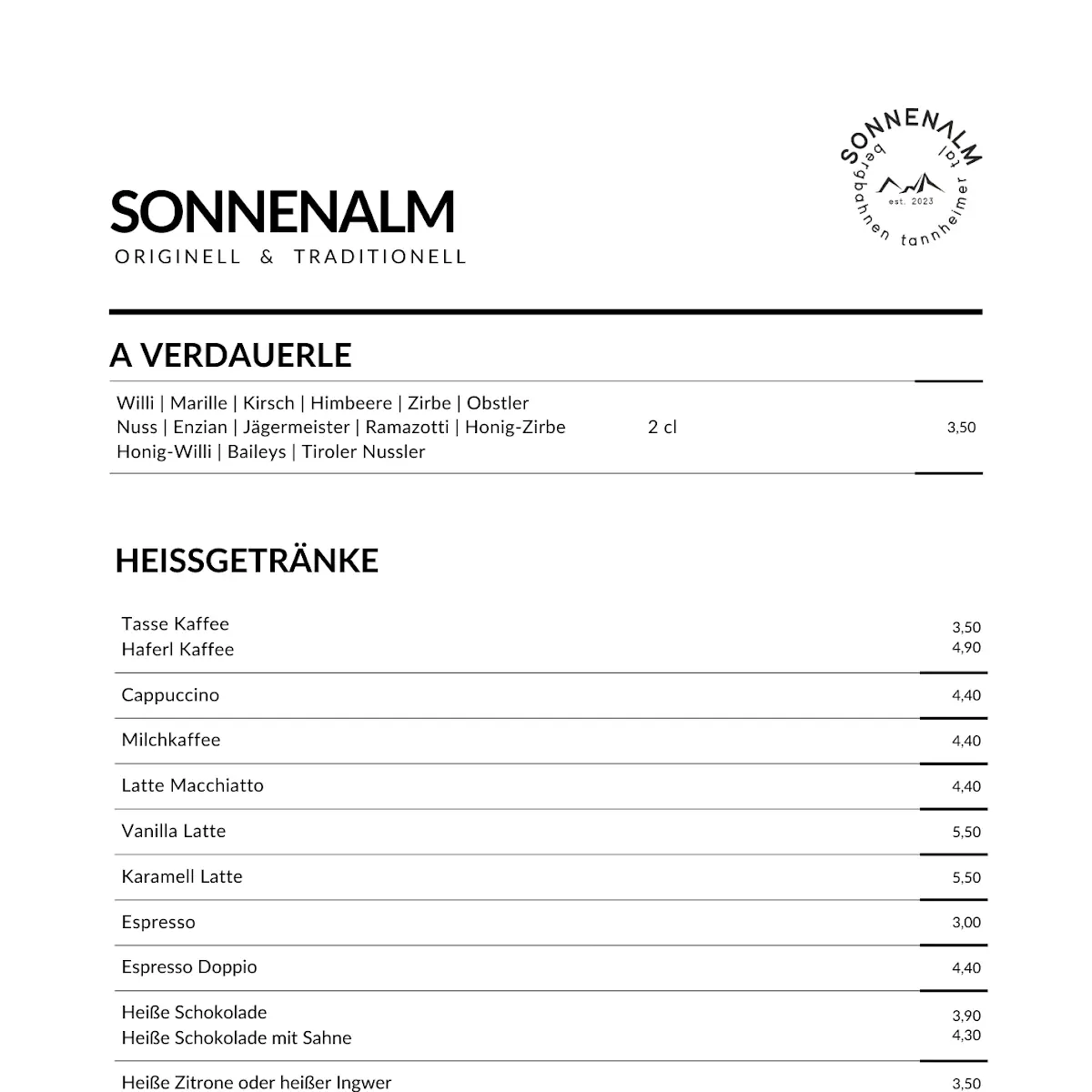 Speisekarte photo 4