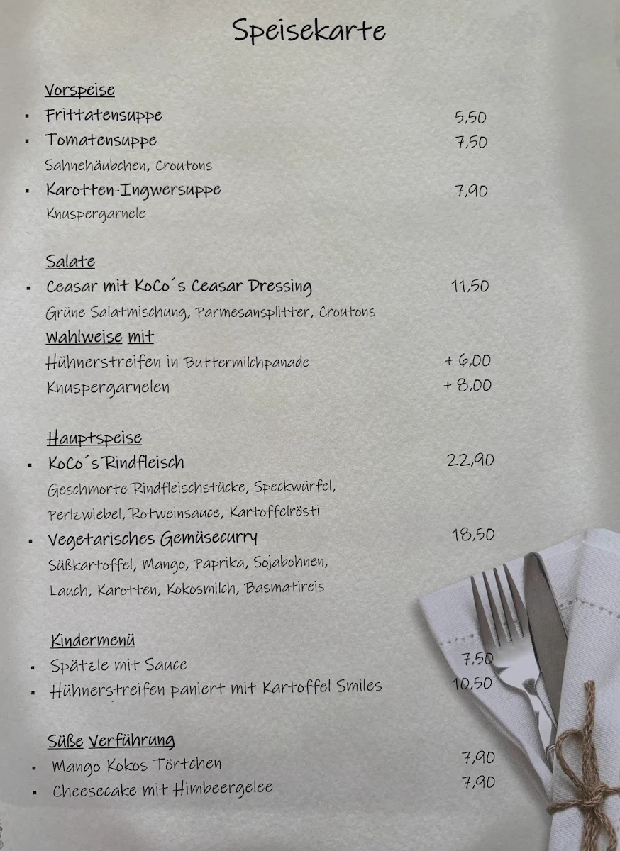 Speisekarte photo 2