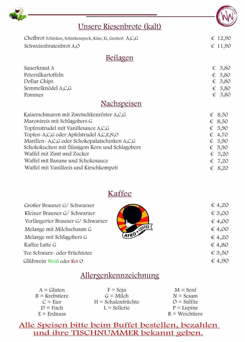 Speisekarte photo 5