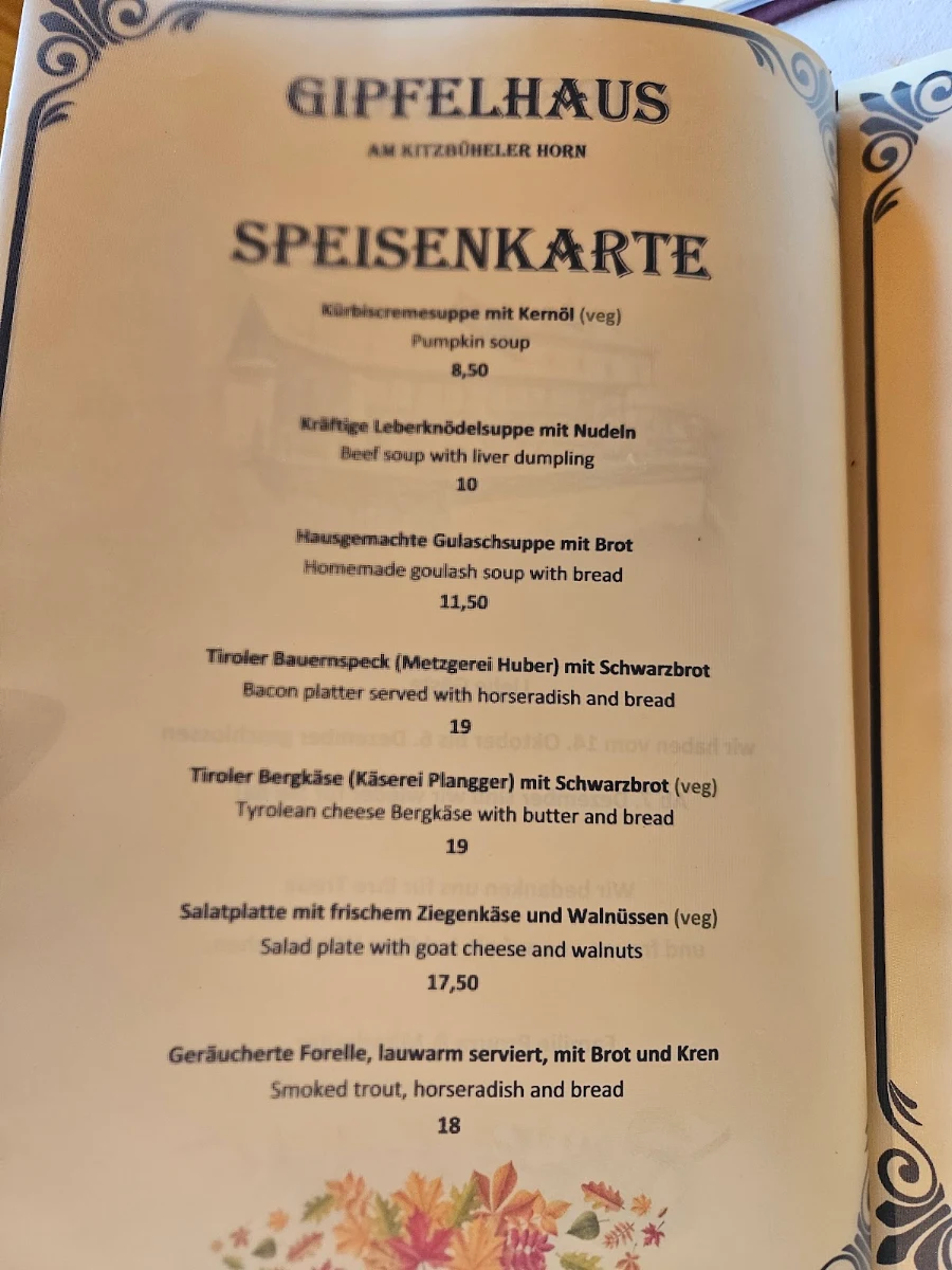 Speisekarte photo 5