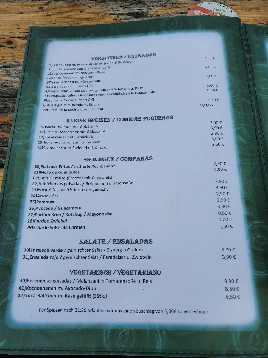 Speisekarte photo 1