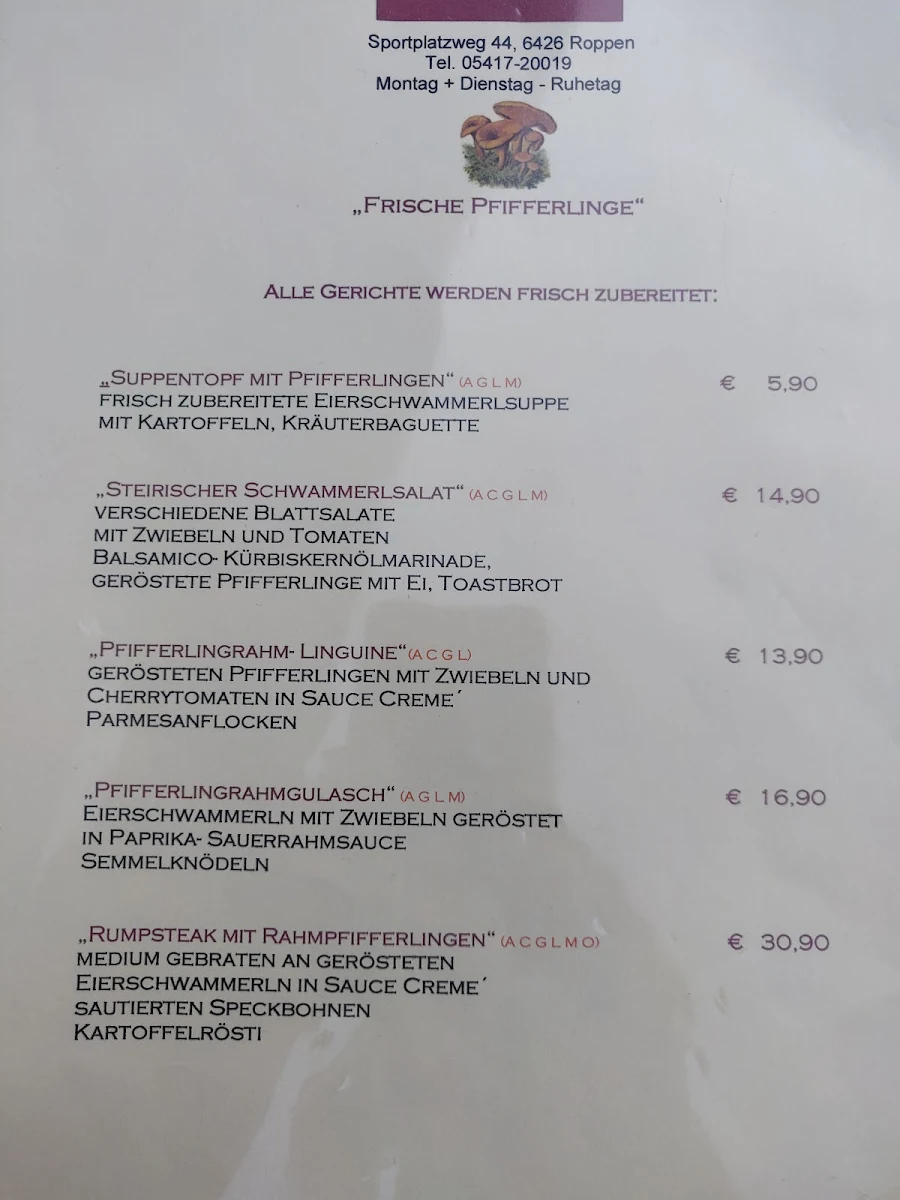 Speisekarte photo 2