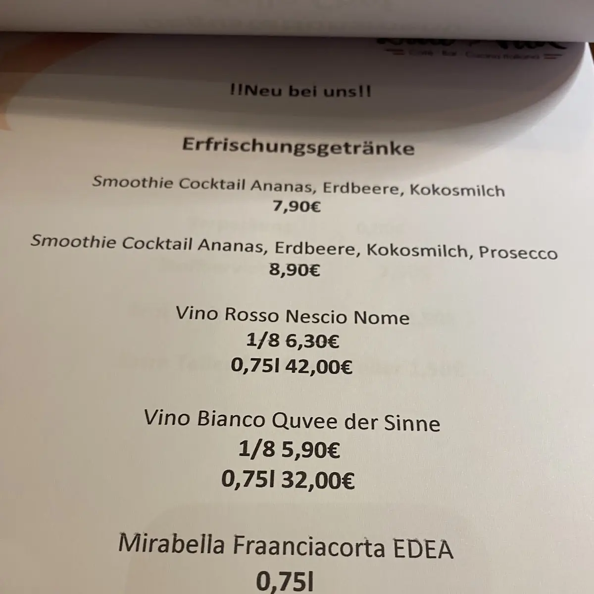 Speisekarte photo 2