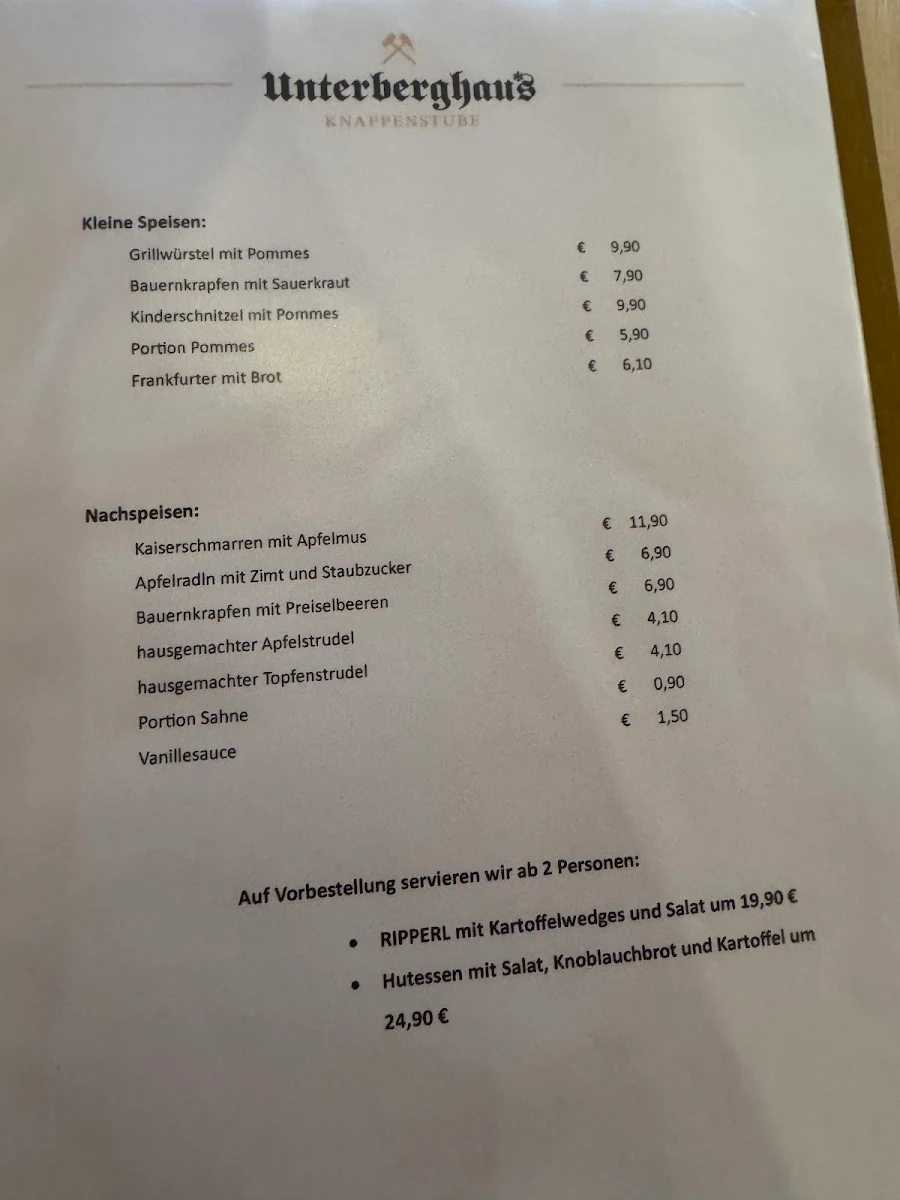 Speisekarte photo 1