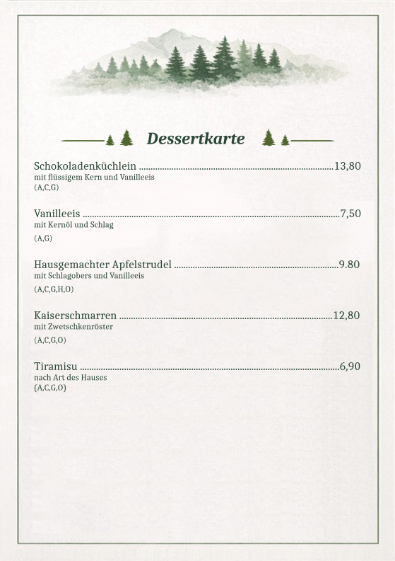 Speisekarte photo 10