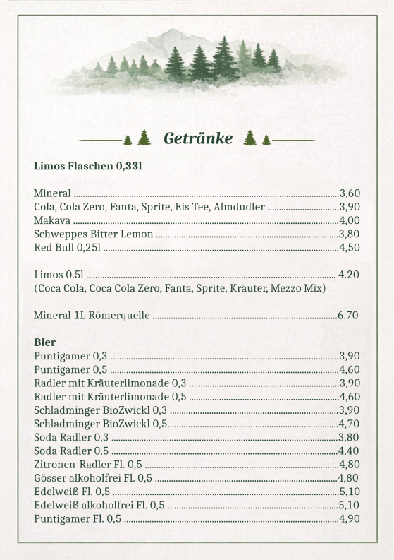 Speisekarte photo 3