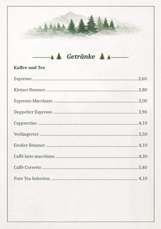 Speisekarte photo 4