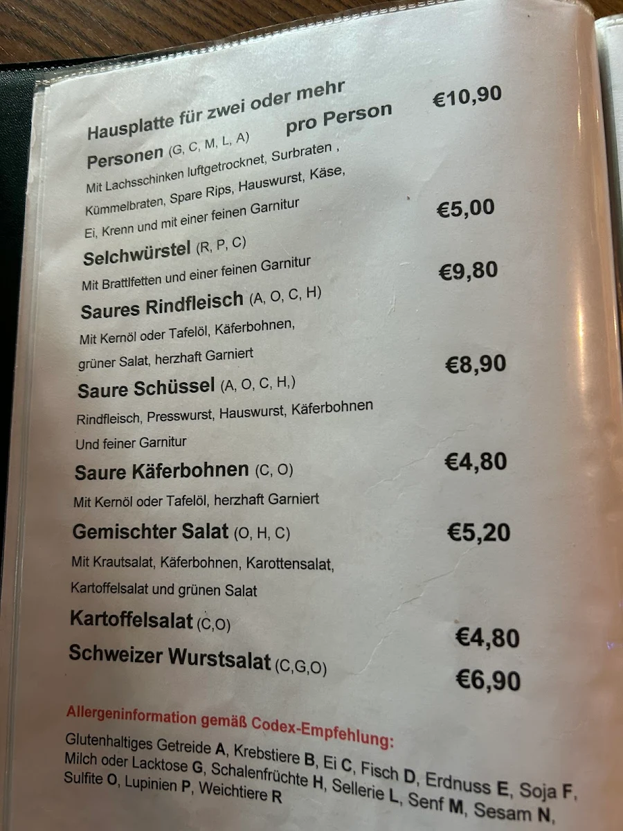 Speisekarte photo 2