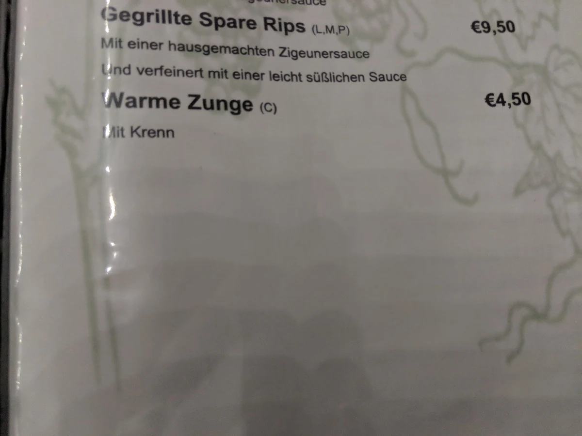 Speisekarte photo 3