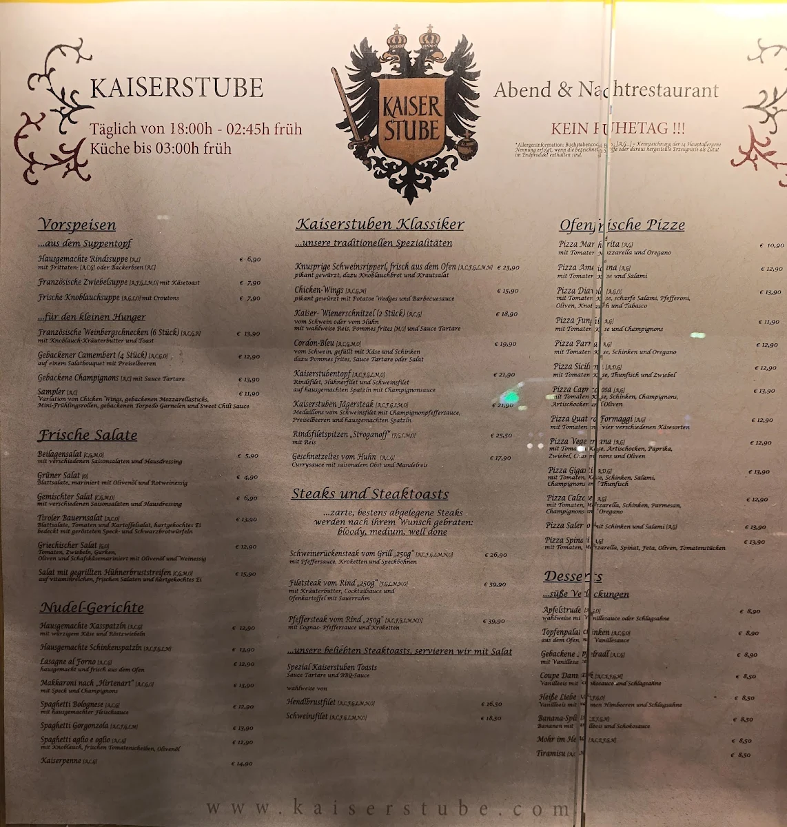 Speisekarte photo 2