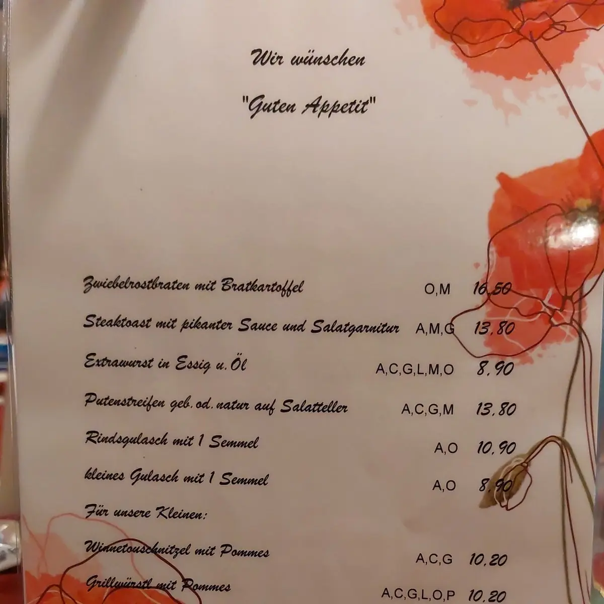Speisekarte photo 4