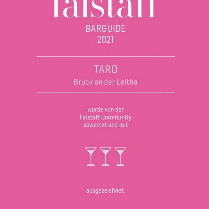 Speisekarte, TARO American Bar
