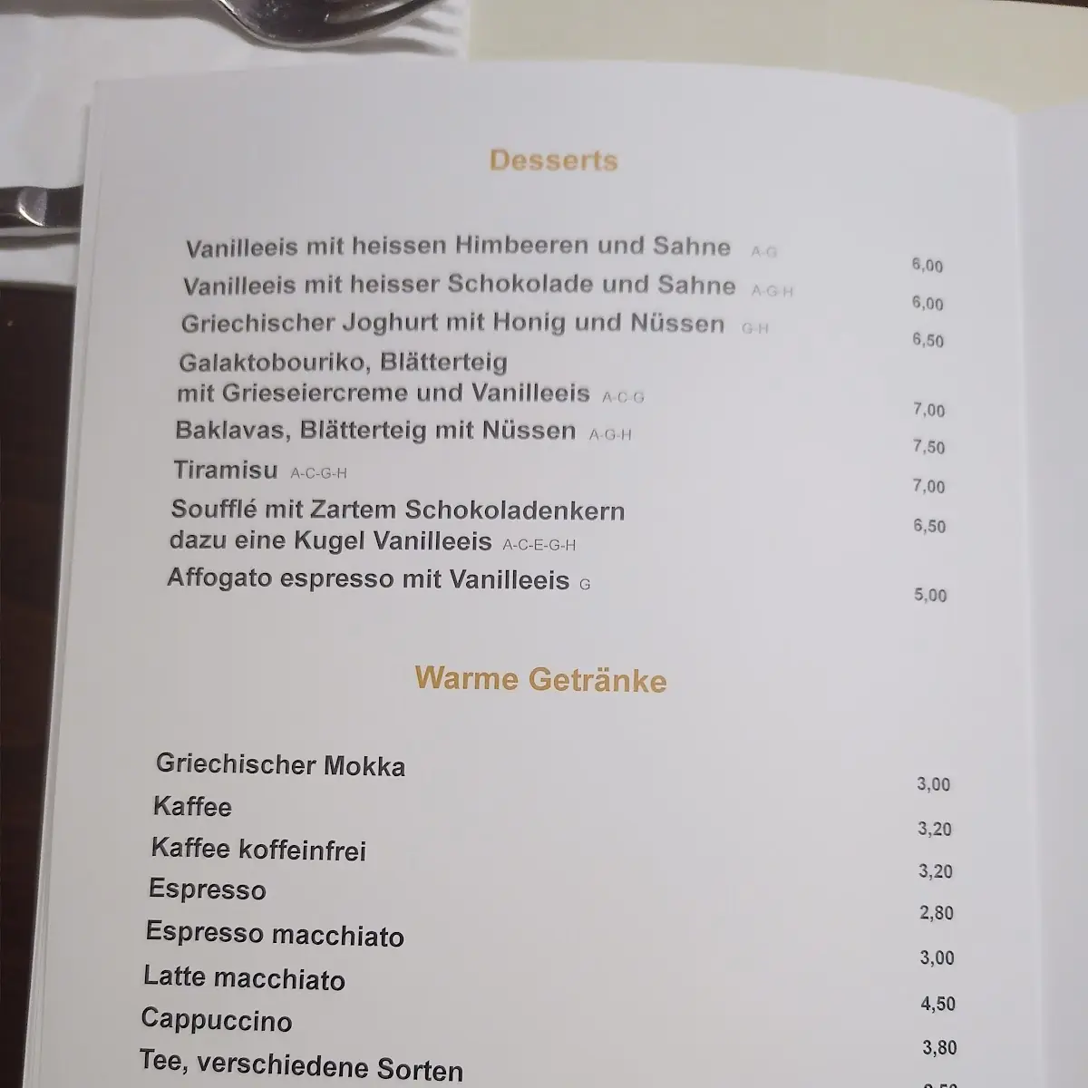 Speisekarte photo 3