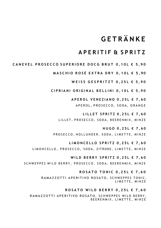 Speisekarte photo 5