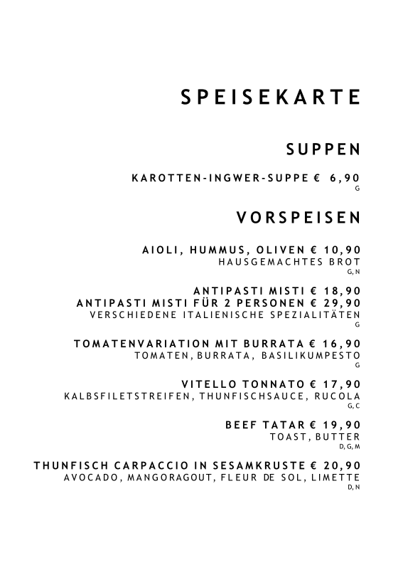 Speisekarte photo 6