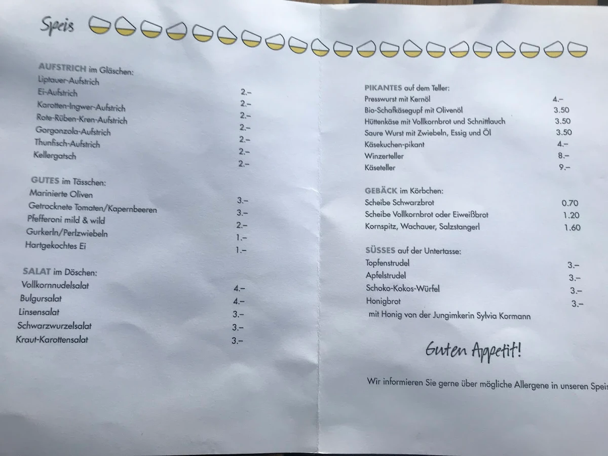 Speisekarte photo 1