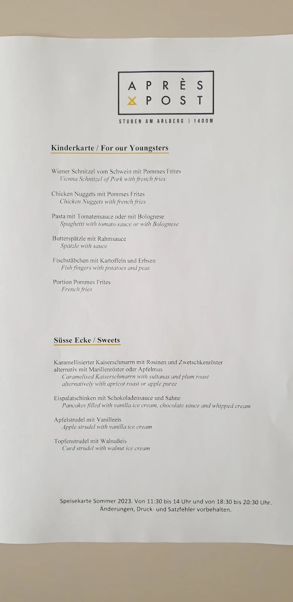 Speisekarte photo 1