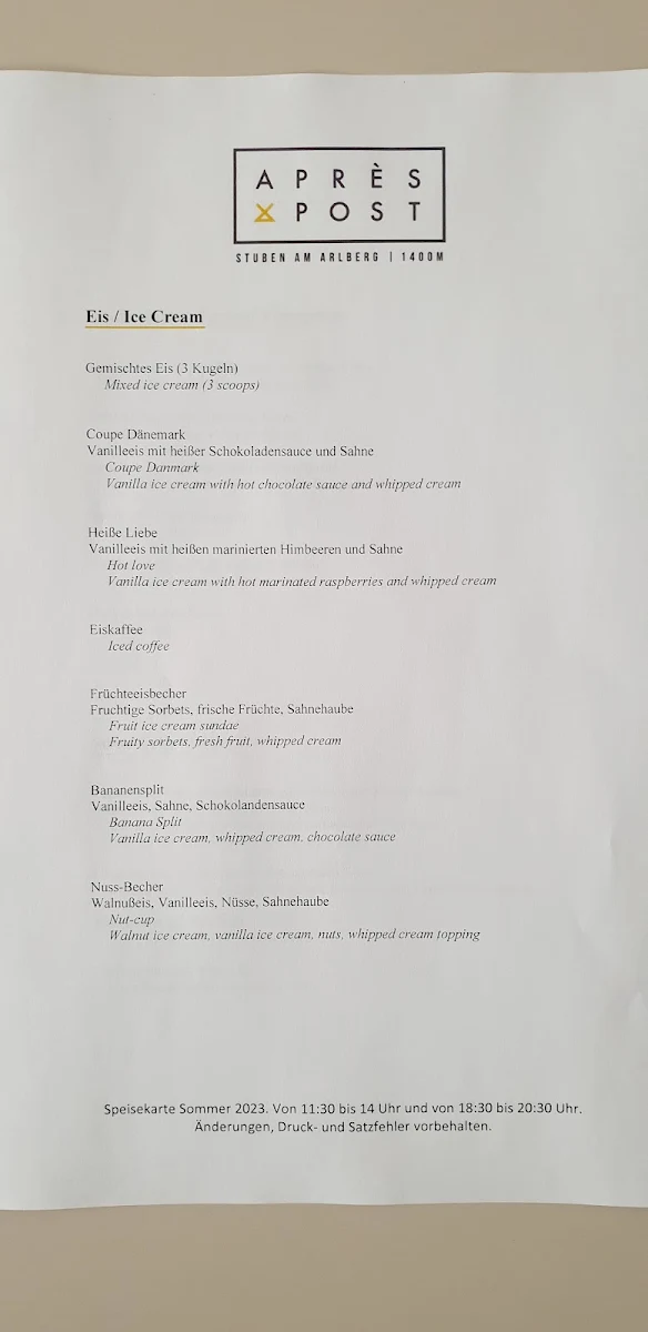 Speisekarte photo 2