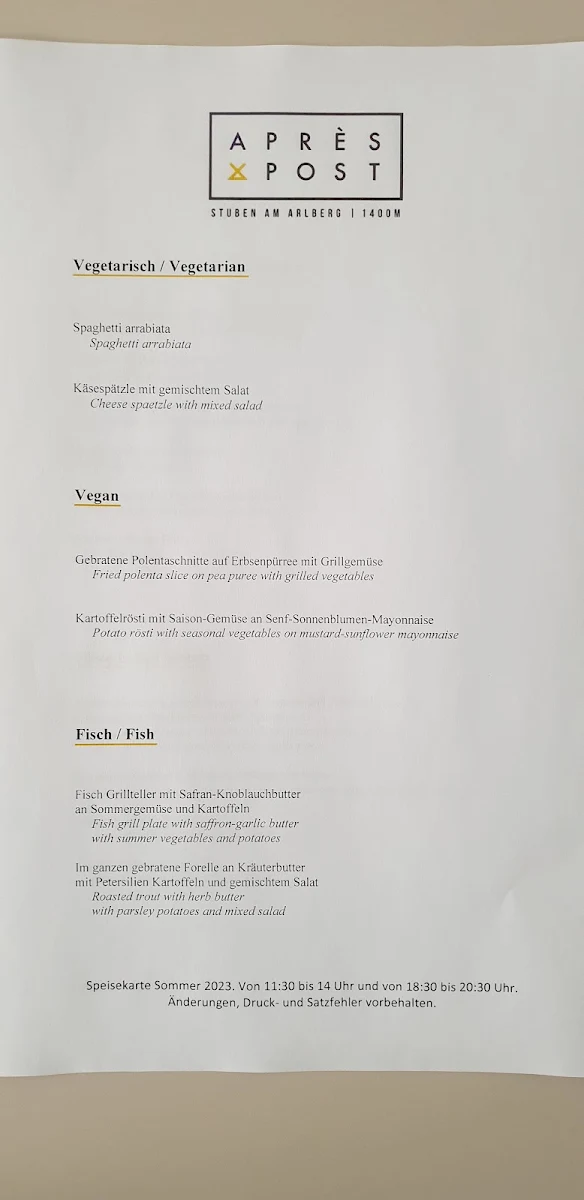 Speisekarte photo 3