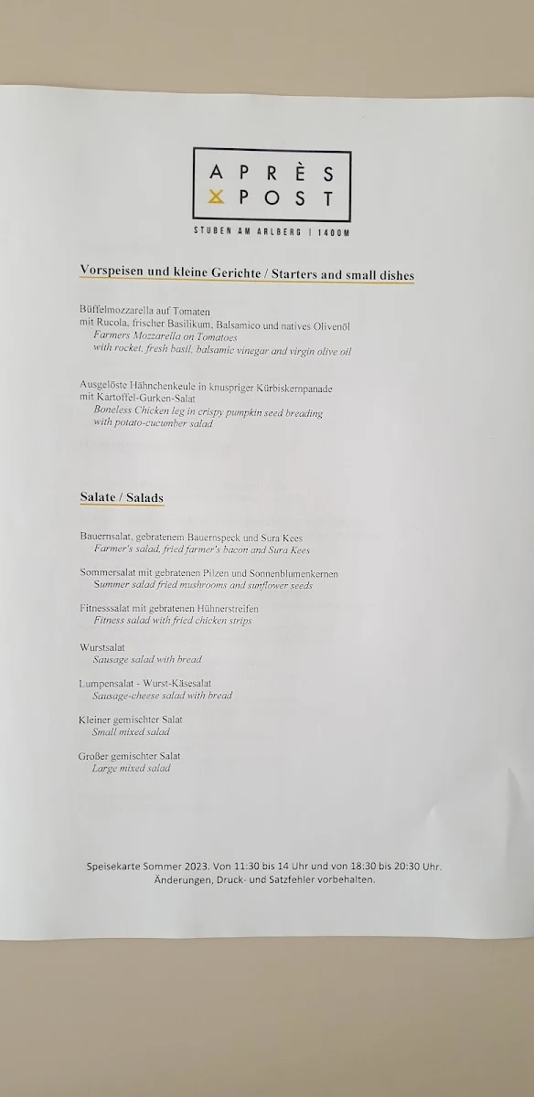 Speisekarte photo 5