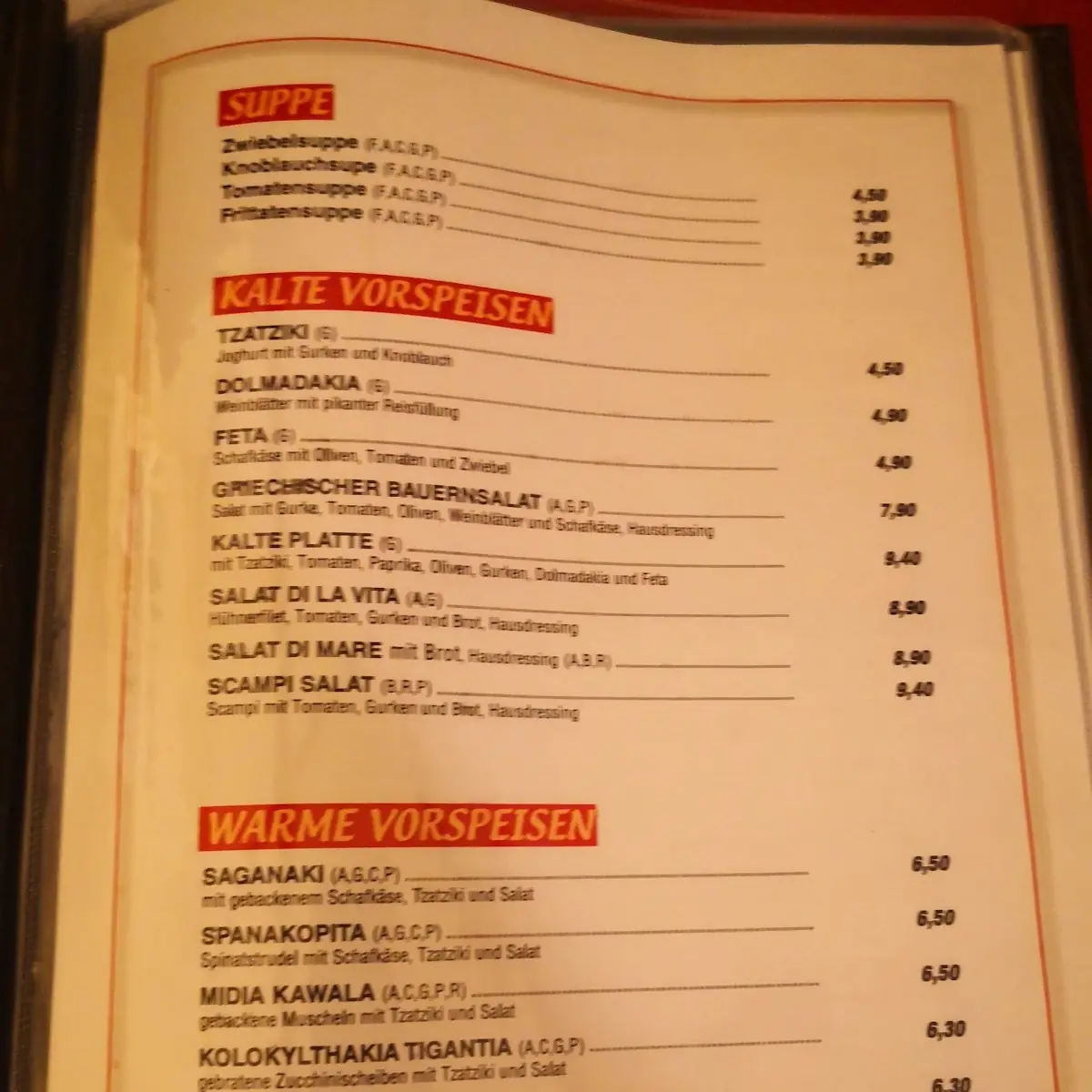 Speisekarte photo 5