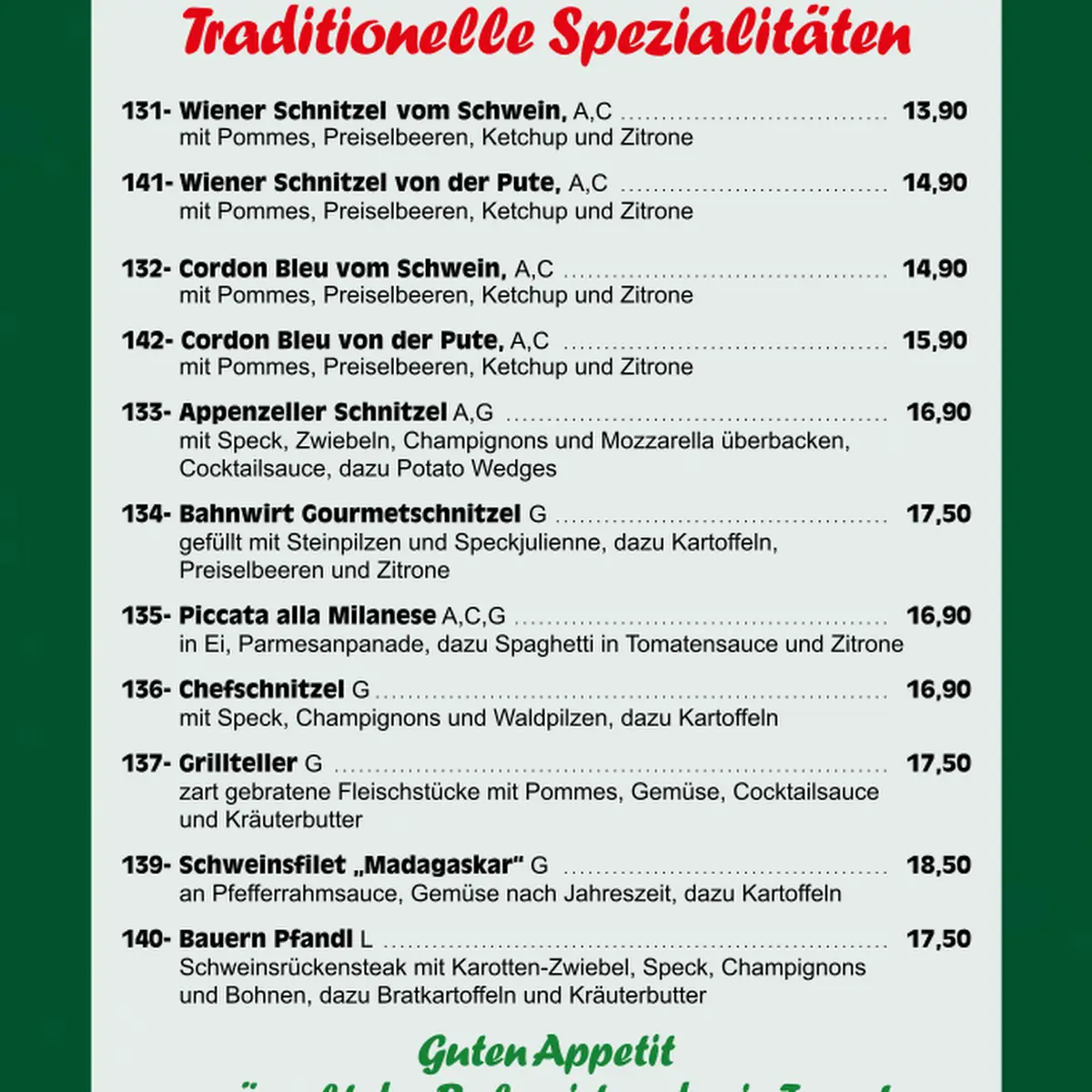 Speisekarte photo 4