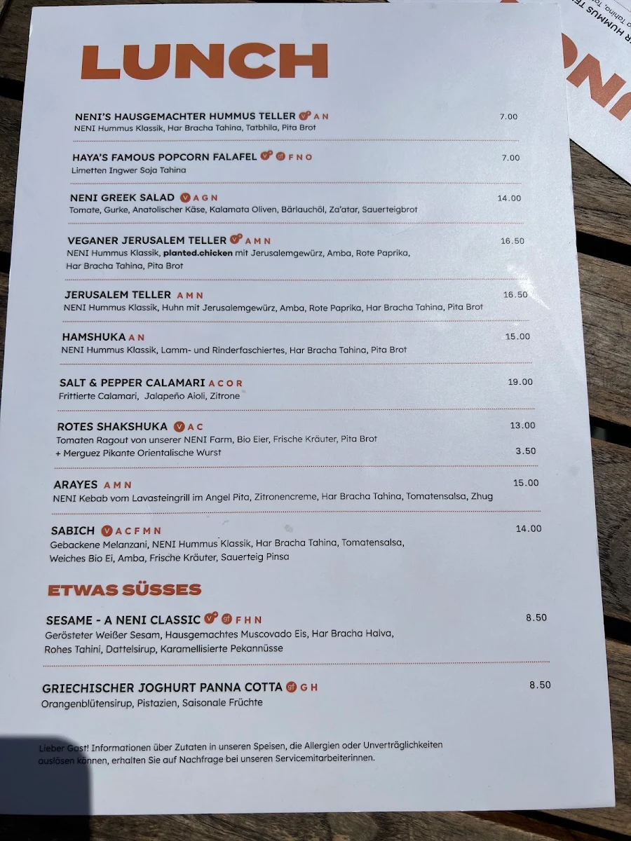 Speisekarte photo 9