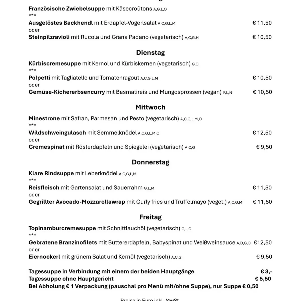 Speisekarte photo 1